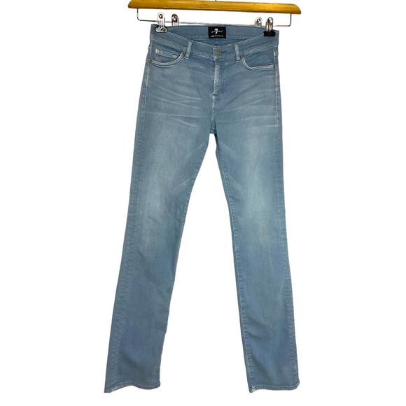 7 For All Mankind Luxe performance Slimmy jeans in French Blue Size Mens 30x32 - Picture 3 of 9